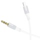 Аудіокабель AUX-кабель аудіоадаптер Borofone BL19 Lightning to 3.5mm White