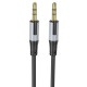 Аудіокабель AUX-кабель аудіоадаптер Borofone BL19 3.5mm to 3.5mm Black