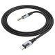 Аудіокабель AUX-кабель аудіоадаптер Borofone BL19 Type-C to 3.5mm Black