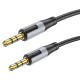 Аудіокабель AUX-кабель аудіоадаптер Borofone BL19 3.5mm to 3.5mm Black