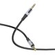 Аудіокабель AUX-кабель аудіоадаптер Borofone BL19 3.5mm to 3.5mm Black