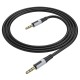 Аудіокабель AUX-кабель аудіоадаптер Borofone BL19 3.5mm to 3.5mm Black