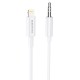 Аудіокабель AUX-кабель аудіоадаптер Borofone BL9 Lightning to 3.5mm White