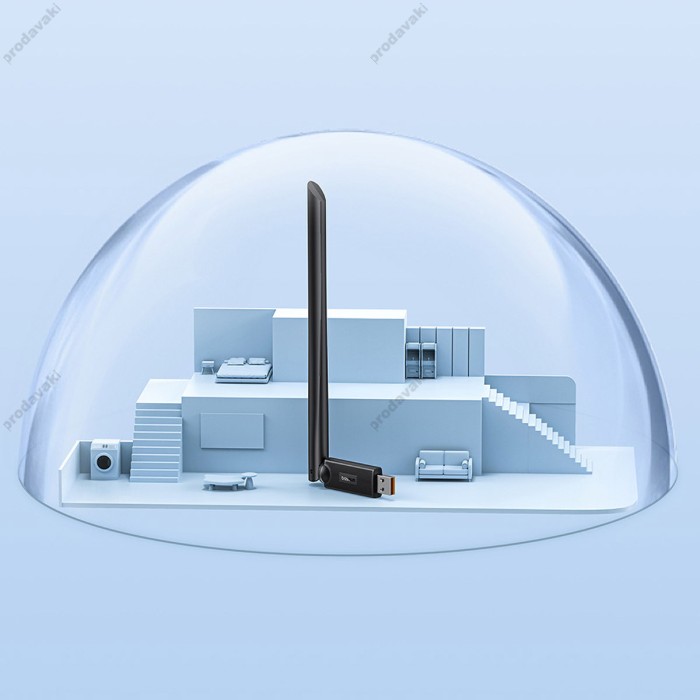 Бездротовий WiFi Адаптер Baseus FastJoy Series 650Mbps Cluster Black (B01317600111-02)