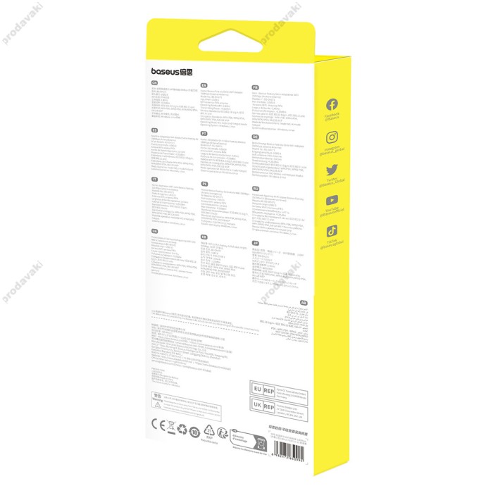 Бездротовий WiFi Адаптер Baseus FastJoy Series 150Mbps Cluster Black (B01317600111-00)