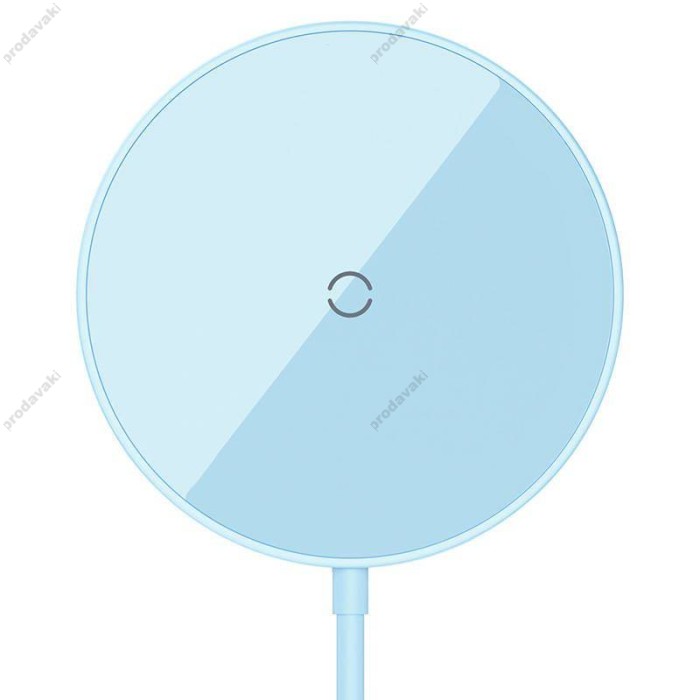 Бездротова зарядка Baseus Simple Mini 3 Magnetic Wireless Charger 15W Blue CCJJ040303