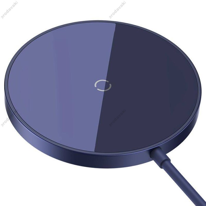Бездротова зарядка Baseus Simple Mini 3 Magnetic Wireless Charger 15W Purple CCJJ040205