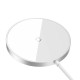 Бездротовий зарядний пристрій Baseus Simple Mini3 Magnetic Wireless Charger 15W Silver CCJJ040012