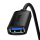 USB Подовжувач Baseus AirJoy Series USB3.0 Extension Cable 2m Cluster Black B00631103111-03