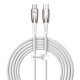 Кабель Baseus Glimmer Series Fast Charging Data Cable Type-C to Type-C 100W 5A 2m White CADH000802