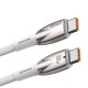 Кабель Baseus Glimmer Series Fast Charging Data Cable Type-C to Type-C 100W 5A 2m White CADH000802