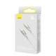 Кабель Baseus Glimmer Series Fast Charging Data Cable Type-C to Type-C 100W 5A 2m White CADH000802