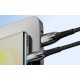 USB кабель Baseus Glimmer Series Fast Charging Data Cable USB to iP Ligtning 2.4A 2m Blue CADH000303