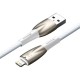 USB кабель Baseus Glimmer Series Fast Charging Data Cable USB to iP Ligtning 2.4A 1m White CADH000202