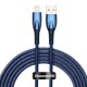 USB кабель Baseus Glimmer Series Fast Charging Data Cable USB to iP Ligtning 2.4A 2m Blue CADH000303