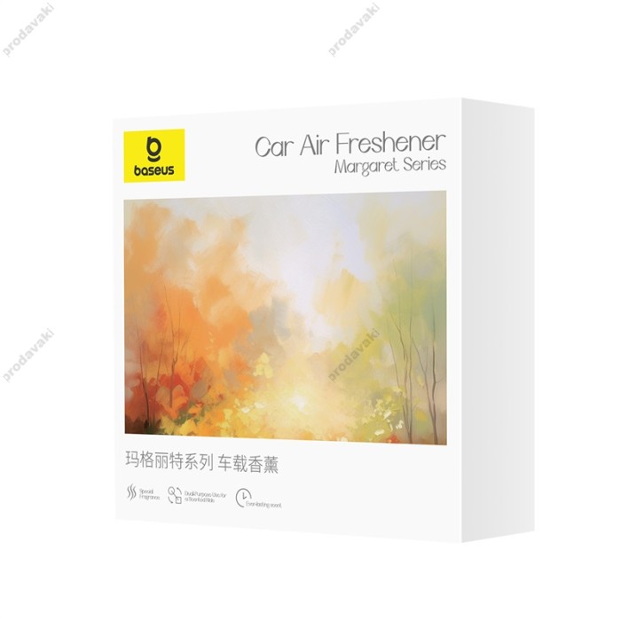 Ароматизатор для машини Baseus Margaret Series Car Air Freshener (Pomelo Coast) Custard Yellow C20362400Y12-00