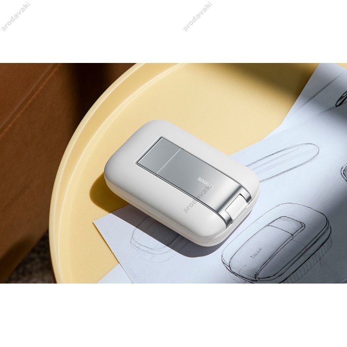 Підставка Тримач настільний Baseus Seashell Series Folding Phone Stand Moon White B10551500211-00
