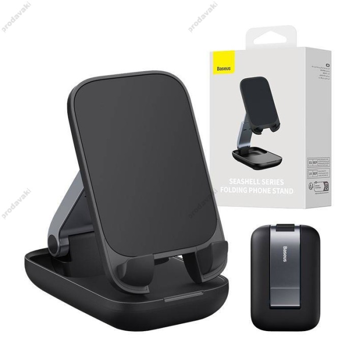 Підставка Тримач настільний Baseus Seashell Series Folding Phone Stand Cluster Black B10551500111-00