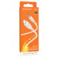 Аудіокабель AUX-кабель аудіоадаптер Borofone BL18 Lightning to 3.5mm White