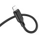 Аудіокабель AUX-кабель аудіоадаптер Borofone BL18 Lightning to 3.5mm Black