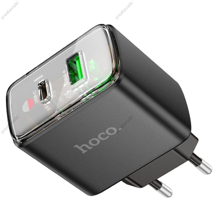 Мережевий зарядний пристрій Hoco CS42A Smart charger 30W Black