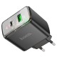 Мережевий зарядний пристрій Hoco CS42A Smart charger 30W Black