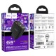Мережевий зарядний пристрій Hoco CS43A Smart charger PD 45W Black