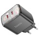 Мережевий зарядний пристрій Hoco CS43A Smart charger Type-C cable 45W Black