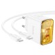 Мережевий зарядний пристрій Hoco CS43A Smart charger Type-C cable 45W White