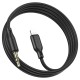 Аудіокабель AUX-кабель аудіоадаптер Borofone BL18 Lightning to 3.5mm Black