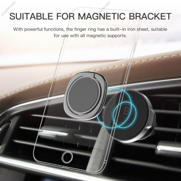 Кільце - утримувач BASEUS PREMIUM Privity Ring Bracket Black SUMQ-01
