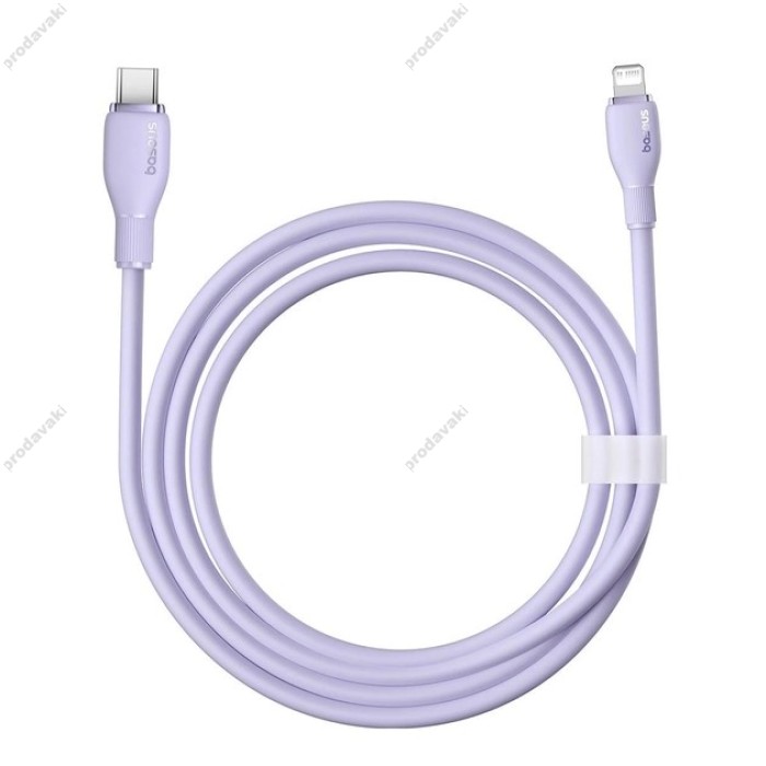 PD Кабель Baseus Pudding Series Fast Charging Cable Type-C to Lightning 20W 1.2m Purple P10355701511-00