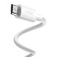 USB кабель Baseus Simple Wisdom Data Cable Kit USB to Micro 2.1A (2PCS/Set) 1.5m White TZCAMZJ-02