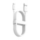 USB кабель Baseus Simple Wisdom Data Cable Kit USB to Micro 2.1A (2PCS/Set) 1.5m White TZCAMZJ-02