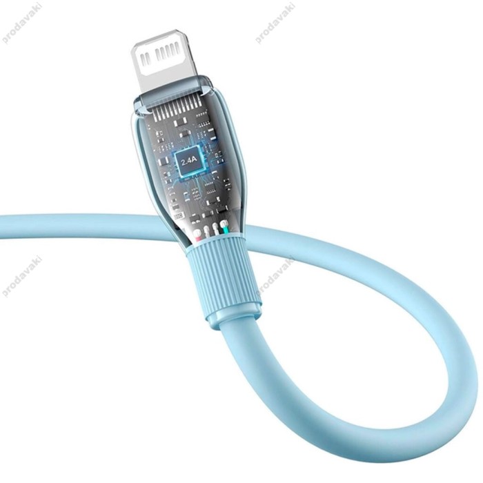 PD Кабель Baseus Pudding Series Fast Charging Cable Type-C to Lightning 20W 1.2m Blue P10355701311-00