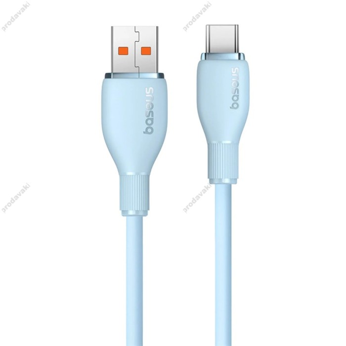 Кабель Baseus Pudding Series Fast Charging Cable USB to Type-C 100W 6A 1.2m Blue P10355703311-00