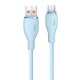 Кабель Baseus Pudding Series Fast Charging Cable USB to Type-C 100W 6A 1.2m Blue P10355703311-00