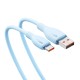 Кабель Baseus Pudding Series Fast Charging Cable USB to Type-C 100W 6A 1.2m Blue P10355703311-00