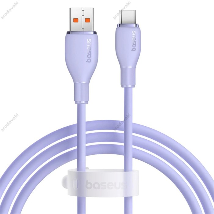 Кабель Baseus Pudding Series Fast Charging Cable USB to Type-C 100W 6A 2m Purple P10355703511-01