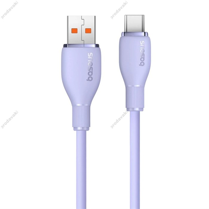 Кабель Baseus Pudding Series Fast Charging Cable USB to Type-C 100W 6A 2m Purple P10355703511-01