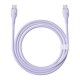 Кабель Baseus Pudding Series Fast Charging Cable Type-C to Type-C 100W 5A 1.2m Purple P10355702511-00