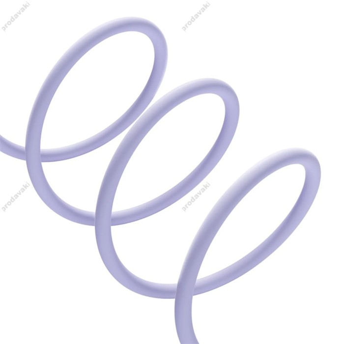 Кабель Baseus Pudding Series Fast Charging Cable Type-C to Type-C 100W 5A 1.2m Purple P10355702511-00