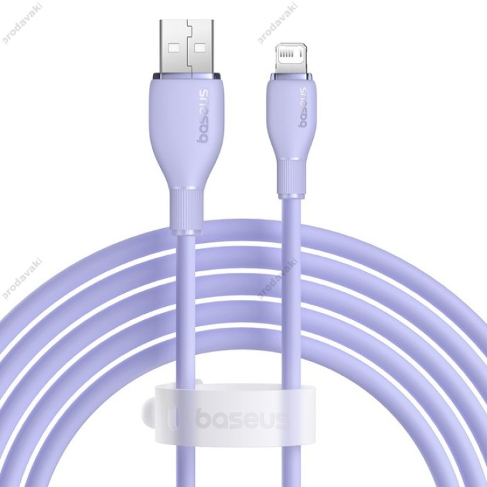 Кабель USB Baseus Pudding Series Fast Charging Cable USB to Lightning Iphone 2.4A 2m Nebula Purple P10355700511-01