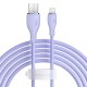 Кабель USB Baseus Pudding Series Fast Charging Cable USB to Lightning Iphone 2.4A 2m Nebula Purple P10355700511-01