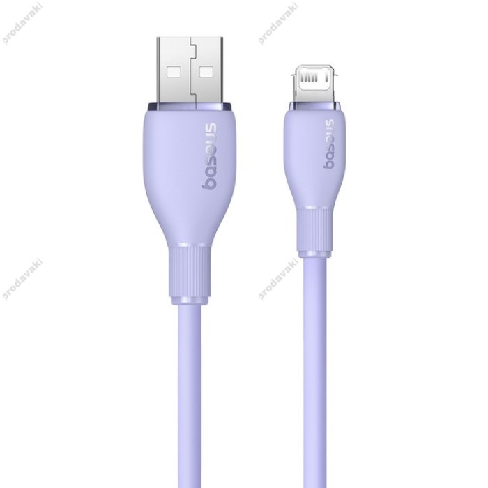 Кабель USB Baseus Pudding Series Fast Charging Cable USB to Lightning Iphone 2.4A 2m Nebula Purple P10355700511-01