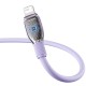 Кабель USB Baseus Pudding Series Fast Charging Cable USB to Lightning Iphone 2.4A 2m Nebula Purple P10355700511-01