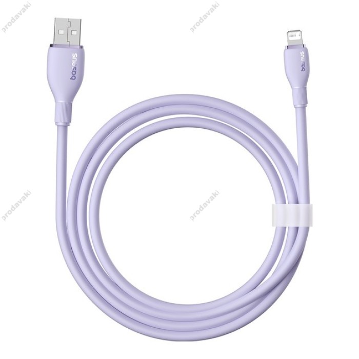 Кабель USB Baseus Pudding Series Fast Charging Cable USB to Lightning Iphone 2.4A 2m Nebula Purple P10355700511-01