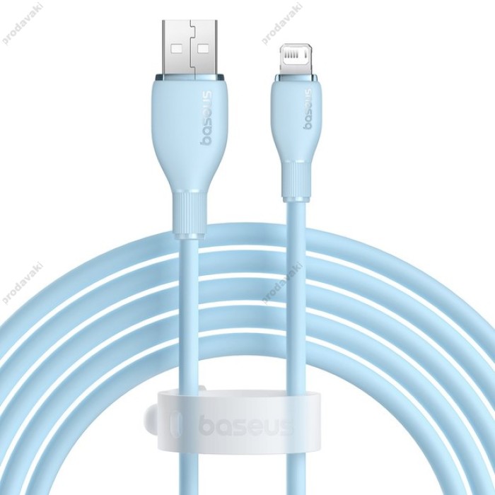 Кабель USB Baseus Pudding Series Fast Charging Cable USB to Lightning Iphone 2.4A 2m Galaxy Blue P10355700311-01