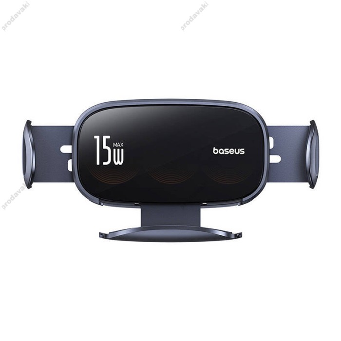 Автомобільний тримач із бездротовою зарядкою Baseus LightChaser Series Triple-Coil Wireless Charging Black C40355901111-00
