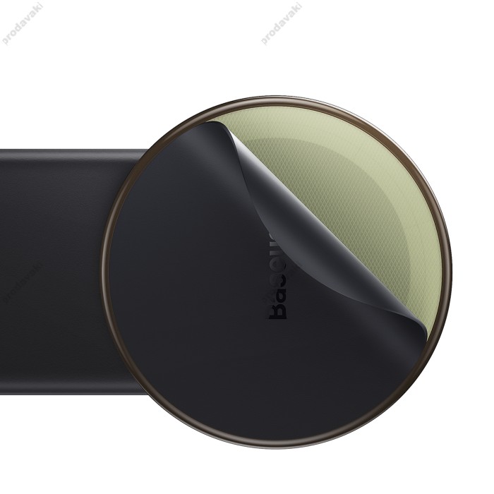 Автомобільний тримач із бездротовою зарядкою Baseus C02 Pro Series Magnetic Wireless Charging Black C40156000111-00